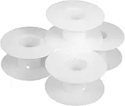ELAYARD 4pcs Plastic Spool Wire Spool Cable Organizer Electric Cord Reel Extension Cord Reel Winding Reel Wire Weaving Bobbin Ribbon Spool Rope Reel Plastic Empty Thread Spools White