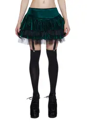 [Widow] Cavalier Courtship Mini Skirt - Green