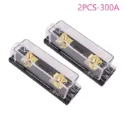 2* 300A Gold ANL Fuse Holder 2/0 or 1/0 0 Gauge AWG W/300Amp Fuse Block Fuse Box