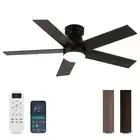 Ceiling Fans with Lights and Remote Control, Bedroom Ceiling Fan with Light 3...