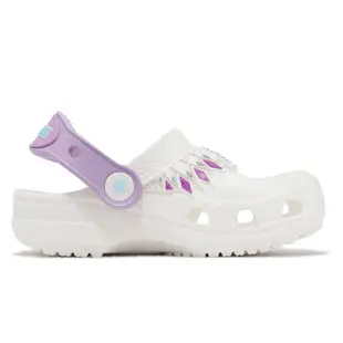 Crocs 涼拖鞋 Classic FunLab II Clog T 童鞋 中小童 白 冰雪奇緣 基本款 經典 207715100