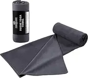 6ft Large Hot Yoga Mat Towel for (72" or 84" Mats) - Heavy Duty Premium Soft Suede Cool Touch Feel - Absorbent Microfiber - 72 in x 26.5 in - Large Yoga Towel for Hot Yoga - 320GSM
