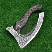 Viking Pizza Cutter Axe, Handmade Viking Methodology Pizza Axe, With Sheath AU