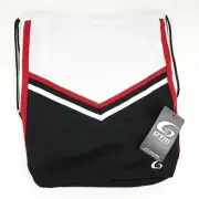GTM Sportswear Drawstring Back Pack/Sack Gym Bag Tote Backpack Black Red White