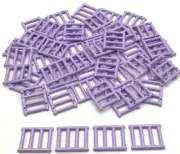 Lego 50 New Lavender Bars 1 x 4 x 3 Grille w/ End Protrusions Parts
