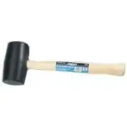 NEW MINTCRAFT 3077682 WOOD HANDLE 11" 32 OZ BLACK RUBBER HEAD MALLET HAMMER