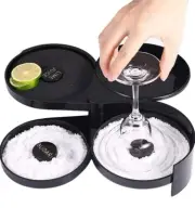 1 Pack 3 Tier Bar Glass Rimmer for Margarita and Cocktail, Bartender Tool -NEW-