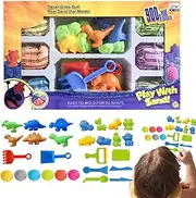 Beach Toys for Kids - Beach Tool Sensory Sandbox Toys Play Sand Mold Kit,Educational Fine Motor Skills Learning Playset for Birthday, Children's Day, Easter