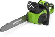 Greenworks 40V Brushless Chainsaw, 40 cm - Lightweight, Battery Powered, Safe
