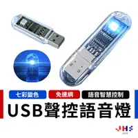 在飛比找蝦皮商城優惠-【JHS】USB聲控AI語音燈 語音燈 USB小夜燈 語音控