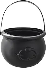Halloween Candy Pot - Black Cauldron Pot | Halloween Candy Cauldron | Halloween Large Cauldron | Black Witch Cauldron Kettle | Halloween Pot Candy Holder for Halloween | Biscuits | Chocolates