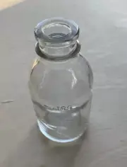 MINI Glass Bud Vases 6 Miniature Milk Bottle style vintage look Wedding Shower