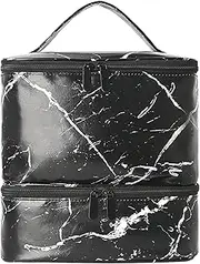 Nail Polish Storage Bag - Nail Organizers Double Layer Manicure Tools Storage Bag - Portable Travel Pouch, Lightweight Flexible Supplies Organizer for Friends, Lovers