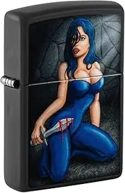 Zippo Counter Culture Lighter, Black Matte