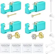 QWALIT Ear Piercing Kit Nose Piercing Kit Belly Button Piercing Kit Ear Piercing Gun Kit Belly Piercing Kit Disposable Earring Piercing Kit Self Piercing Kit at Home