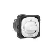 Clipsal - Mechanisms Switch Mechanism 3 Pos Up / Off / Down - 39MUOD-BK