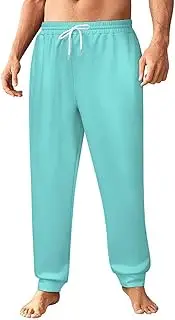 [Generic] Men's Sweatpants, Robins Egg Blue-460, Polyester Joggers, Sweatpants Jogging Pants for Workout Running
