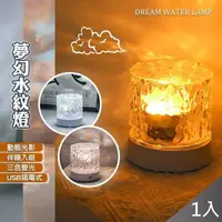 在飛比找PChome24h購物優惠-【QiMart】幻動態水波紋燈火焰燈-1入組