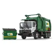 2023 First Gear 1:34 WASTE MANAGEMENT Mack TerraPro Wittke Front Load & Bin NIB