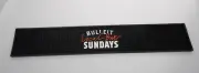 Bulleit Bourbon "Local Bar Sundays" Rubber Rail Runner Bar Mat - Brand New