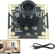 USB Security Camera, Webcam Board Camera Module, Data 2.0 Webcam, Wide-Angle Industrial Camcorder HD 720P Resolution, Face Recognition Safety Device, 3.8x3.8x2.45cm, 1 Pack, Standard
