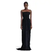 [RICK OWENS] Concordians Radiance Bustier Gown Black