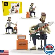 LUXEBLOCKS Art Music Guitar Bricks set - An Action Figure Building Sets for A