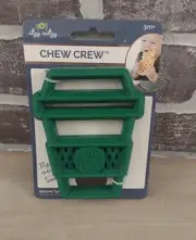 Itzy Ritzy Chew Crew Silicone Green Love You Latte Cup Baby Teether Brand New