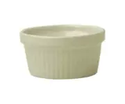 American White 6 oz Stoneware-Ceramic Fluted Ramekin