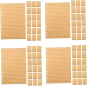 COHEALI 4sets Notebook Lined Refill Paper Paper Ruled Notebook Binder Planner Inserts 80sheets*4