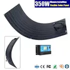 12V 350W FLEXIBLE SOLAR PANEL CARAVAN BOAT BATTERY 350WATT+ 30A REGULATOR *BLACK