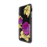 For iPhone XR Case, Shockproof Clear Cover, Magnificent Flowers Transparent