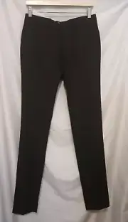 Boohoo Man Tall Skinny Suit Trousers Slacks Men 30/35 Black Flat Front