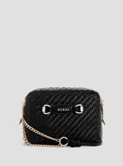 GUESS Women's Black Francy Camera Crossbody Bag