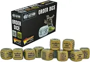 Bolt Action Order Dice - Sand (12)