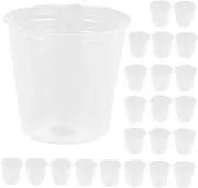 MOBUTOFU Nursery Pots Set of 50 Plastic Plant Containers Drainage Ideal for Plants Orchid Pots