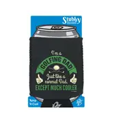 Oob Im A Golfing Dad - Funny Novelty Stubby Holder With Base