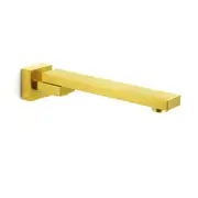 Brushed Gold Square Bath Tub Faucet Water Spout Outlet Basin Tapware 180 Swivel