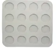 (Silicone Soap Mould Plaster Mold) Half Macaroon 16 balls AU Stock