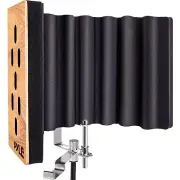 Pyle Wood Microphone Isolation Shield-Sound Isolation Recording Booth,Studio ...
