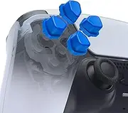 eXtremeRate Ergonomic Split Dpad Buttons (SDP Buttons) for PS5 Controller, Blue Independent Dpad Direction Buttons for PS5, for PS4 All Model Controller