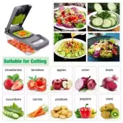 16 In 1 Fruit Vegetable Slicer Cutter Food Onion Veggie Dicer Chopper Kitchen