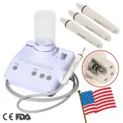 Dental Ultrasonic Piezo Scaler +2 Bottles fit EMS Cavitron + 3*Handpiece USA
