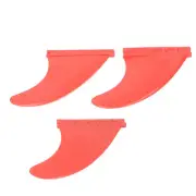 3Pcs Surfboard Fins PVC Thruster Fins Surfing For Long Board Stand Up Paddl DS