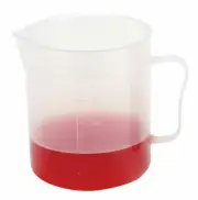 BIKE IT MOTORCYCLE FUEL GRADUATED MEASURING BEAKER WITH HANDLE - 1000ML