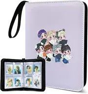 Kpop Merch Photo Binder with 400 Pockets Photo Card Sleeves Photo Album for Lomo Cards