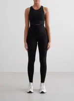 [AIM'N AU] Black Sense Tights & Sport Bra Set