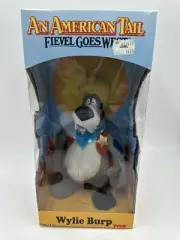 Vintage TYCO American Tail Fievel Goes West WYLIE BURP Vinyl Face Plush 9" NRFB