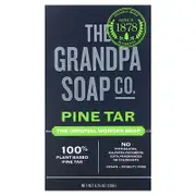 The Grandpa Soap Co., Face & Body Bar Soap, Pine Tar, 4.25 oz (120 g)