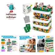 Plastic Stackable Toy Storage Organizer Bin for Lego, Building Bricks, Dolls ...